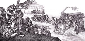 Povodeň od Michelangelo (after) Buonarroti
