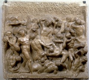 Bitva kentaurů od Michelangelo Buonarroti