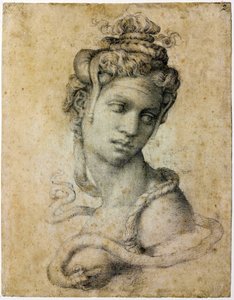 Kleopatra, kolem roku 1535 od Michelangelo Buonarroti