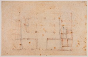 Plán domu od Michelangelo Buonarroti