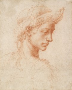 Ideální hlava, konec 15.-začátek 16. století od Michelangelo Buonarroti