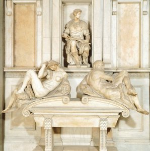 Itálie, Florencie, Nová sakristie v Medicejské kapli baziliky San Lorenzo ve Florencii (světové dědictví UNESCO od Michelangelo Buonarroti