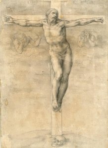 Ukřižování se dvěma anděly od Michelangelo Buonarroti