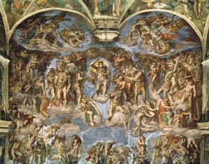 Poslední soud ze Sixtinské kaple od Michelangelo Buonarroti