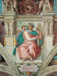 Proroci a Sibyly: Strop Sixtinské kaple Izajáše ve Vatikánu, 1508-1512. od Michelangelo Buonarroti