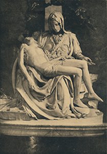 Roma - bazilika svatého Petra. Pieta od Michelangela, 1910 od Michelangelo Buonarroti