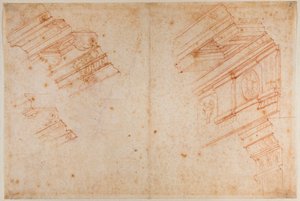 Studie z římských památek od Michelangelo Buonarroti