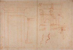 Studie z římských památek od Michelangelo Buonarroti