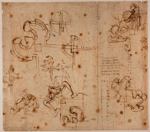 Studie opevnění pro bránu od Michelangelo Buonarroti
