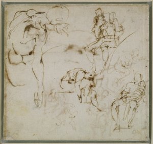 Study of Figures, c.1511 od Michelangelo Buonarroti