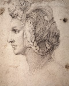 Studium hlavy od Michelangelo Buonarroti