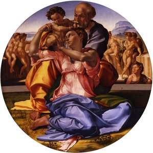 Svatá rodina Doni Tondo od Michelangelo Buonarroti