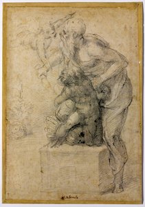 Obětování Izáka, kolem roku 1535 od Michelangelo Buonarroti