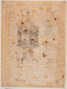 Dvě studie ciboria od Michelangelo Buonarroti