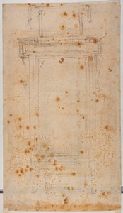Návrh oken a studie pro Laurentian curtilage od Michelangelo Buonarroti
