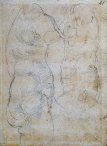 Dvě studie založené na torzu starověké ženy od Michelangelo Buonarroti