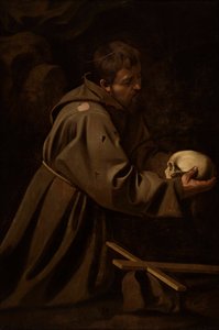 Svatý František v meditaci, cca 1606.