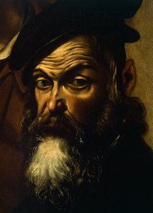 Pilát, detail z Ecce Homo, kolem 1605 (olej na plátně) od Michelangelo Merisi da Caravaggio
