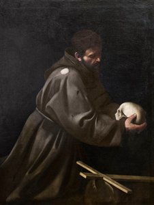 Svatý František v meditaci od Michelangelo Merisi da Caravaggio