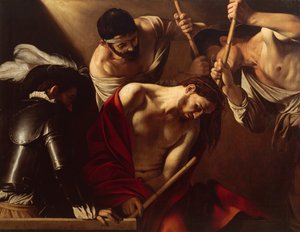 The Crowning with Thorns, c.1603 (olej na plátně) od Michelangelo Merisi da Caravaggio