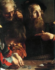 Matoušovo povolání (malba na plátně) od Michelangelo Merisi da Caravaggio