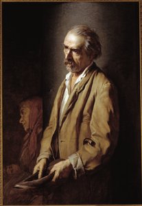 Autoportrét (Autoportrét) Malba Michelangela Pittatore (1825-1903) 1894 Rozměr 107x73 cm Asti, Pinacoteca Civica od Michelangelo Pittatore