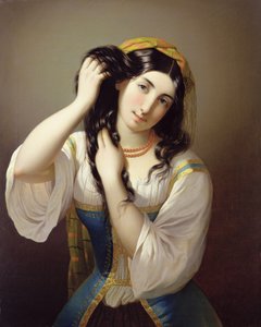 Sicilská hrající si s vlasy od Michele Cusa