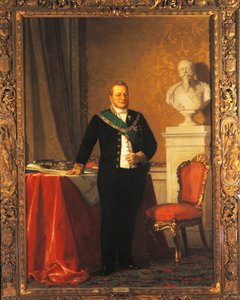 Portrét Camilla Benso, hraběte z Cavour (olej na plátně)