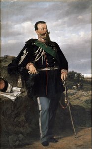 Portrét Viktora Emanuela II., prvního italského krále (olej na plátně)