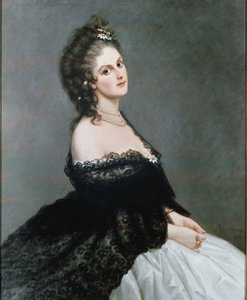 Portrét Virginie Oldoini Verasis (olej na plátně)