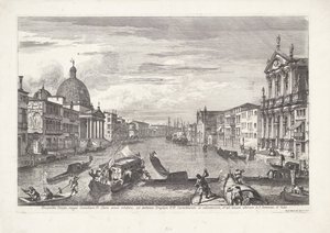 Canal Grande v Benátkách Prospekt Grand Canal of Coenobium D: s jasnými liniemi (...) (název na předmětu) Gezichten op Venetië (název série) Nádherné a vybrané pohledy na město Benátky (název série)