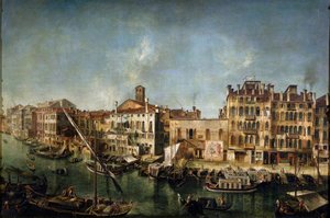 Pohled na Canal Grande z Fondamenta Del Vin, 1736-1737. od Michele Marieschi