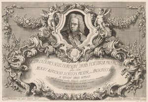 Pohledy na Benátky: Frontispiece - titulní strana od Michele Marieschi