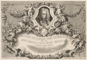 Pohledy na Benátky: Frontispis – titulní strana, 1741. od Michele Marieschi