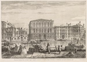 Pohledy na Benátky: Palazzo Pesaro, 1741. od Michele Marieschi