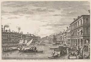 Pohledy na Benátky: Rialto, 1741. od Michele Marieschi