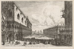 Pohledy na Benátky: Piazzetta od Michele Marieschi
