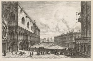 Pohledy na Benátky: Piazzetta, 1741. od Michele Marieschi