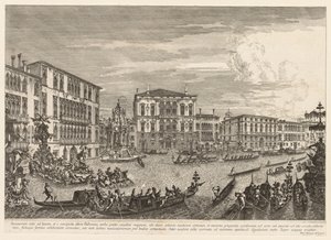 Pohledy na Benátky: Regatta, 1741. od Michele Marieschi
