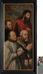Detail Triumph of Christ (olej na panelu) od Michiel I Coxie or Coxcie