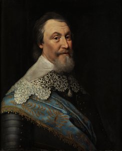 Portrét hraběte Axela Oxenstierna (Oxenstjerna) (1583-1654), Mierevelt, Michiel Jansz. z, Workshop of. Olej na dřevě. Rozměr: 70 x 60 cm. Národní muzeum Stockholm