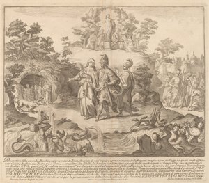 Aeneas a kumská Sybila pro festival „Čína“. od Miguel de Sorellò after Francisco Preciado