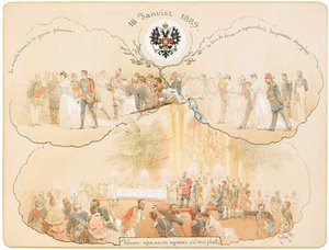 Ples v Heraldickém sále v Zimním paláci, 1889