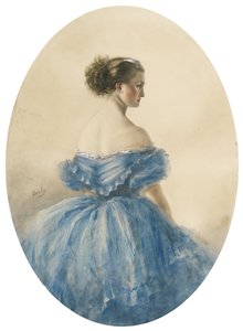 Portrét princezny Anny zu Sayn-Wittgenstein od Mihaly von Zichy