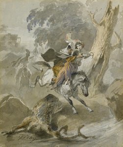 Únos ze seriálu Scènes du Caucase od Mihaly von Zichy