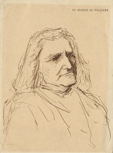 Portrét Franze Liszta 1811-1886, 80. léta 19. století. od Mihály Munkácsy