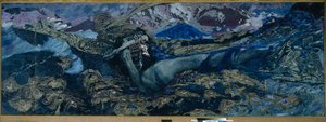 Svržení démona, 1902 od Mikhail Aleksandrovich Vrubel