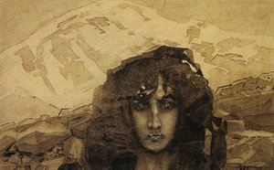 Head of a Demon, 1890 (wc na kartonu)