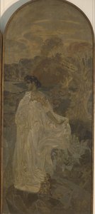 Minerva Triptych Soud z Paříže, 1893 od Mikhail Aleksandrovich Vrubel