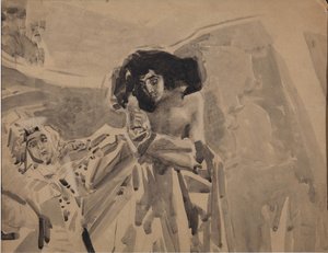 Tanec Tamaras. Ilustrace k básni Démon od Michaila Lermontova, 1890-1891 od Mikhail Aleksandrovich Vrubel